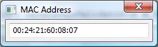 Get MAC address programmatically Get MAC address programmatically